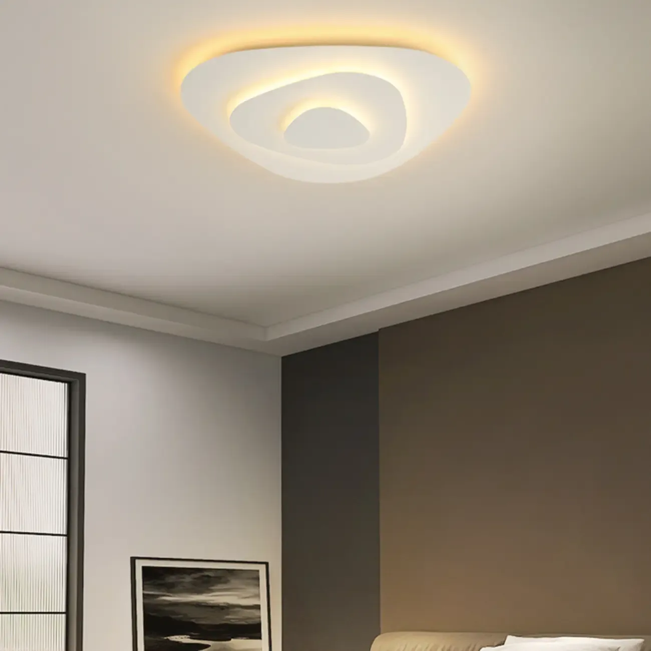 Modern Floral Flush Mount Ceiling Light for Living Room Image - 8