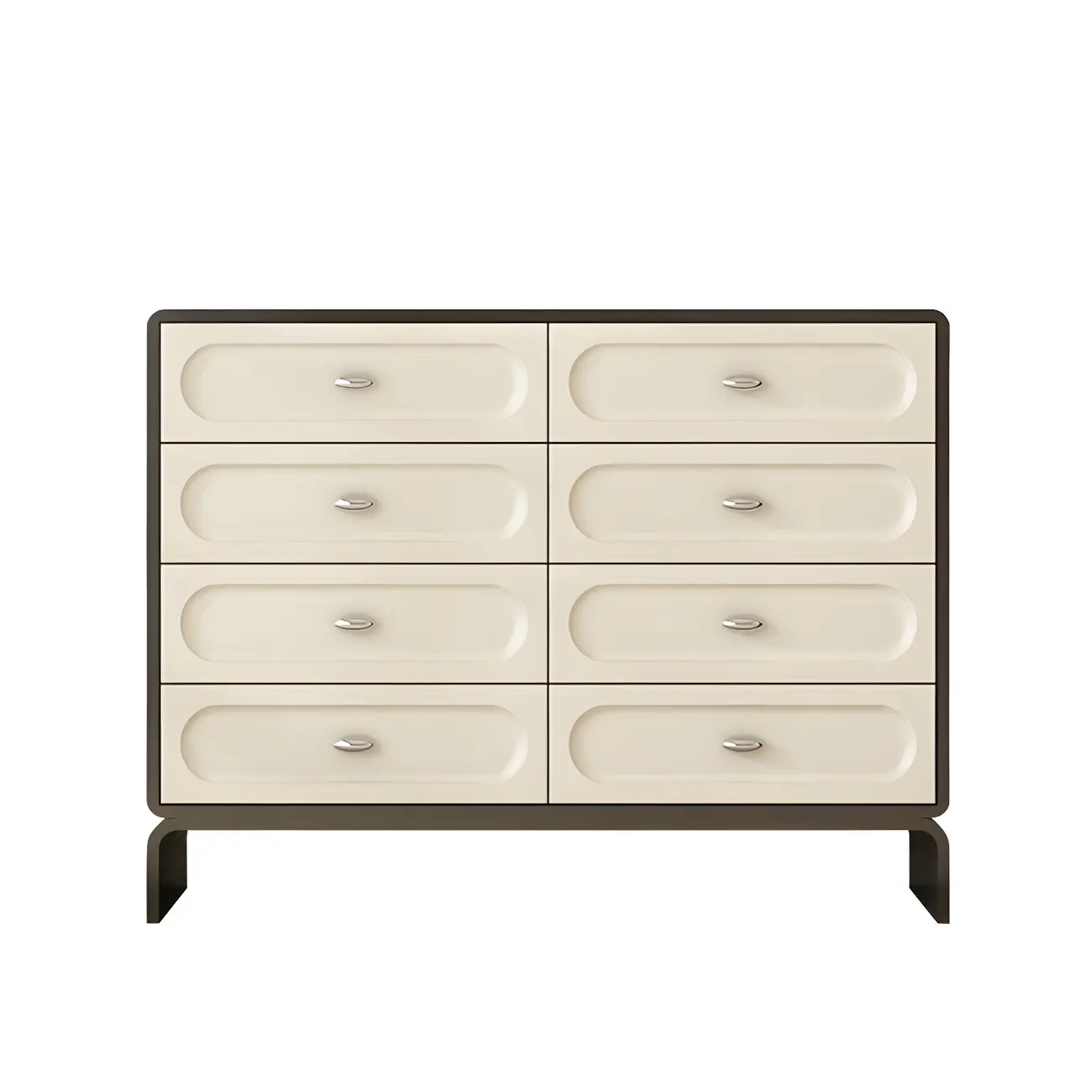 Modern White Wood Bachelor Chest with 6-Soft Close Drawers Image - 6 | homeyfad