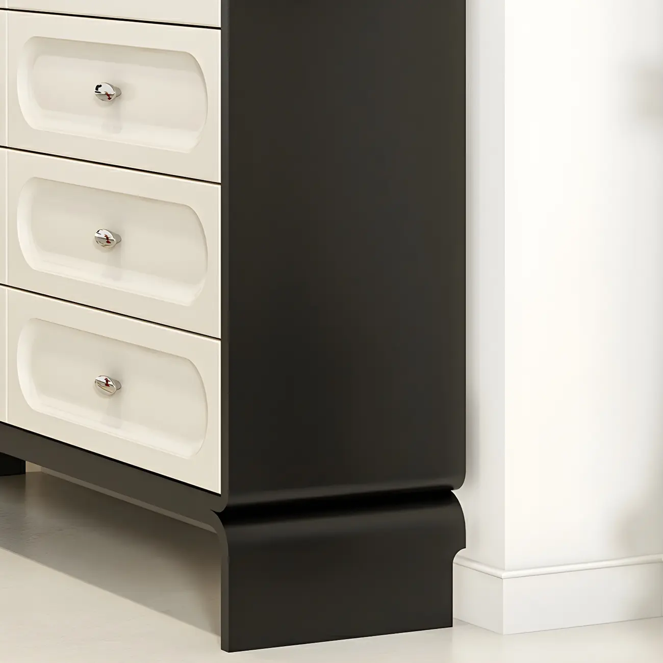 Modern White Wood Bachelor Chest with 6-Soft Close Drawers Image - 8 | homeyfad