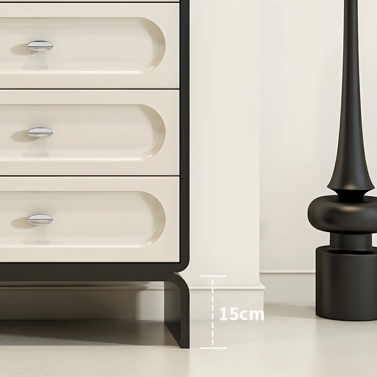 Modern White Wood Bachelor Chest with 6-Soft Close Drawers Image - 10 | homeyfad