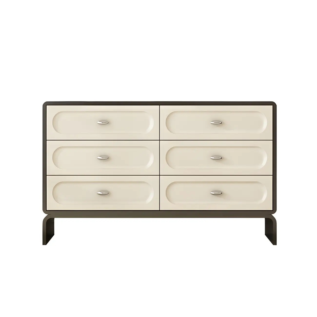 Modern White Wood Bachelor Chest with 6-Soft Close Drawers Image - 11 | homeyfad