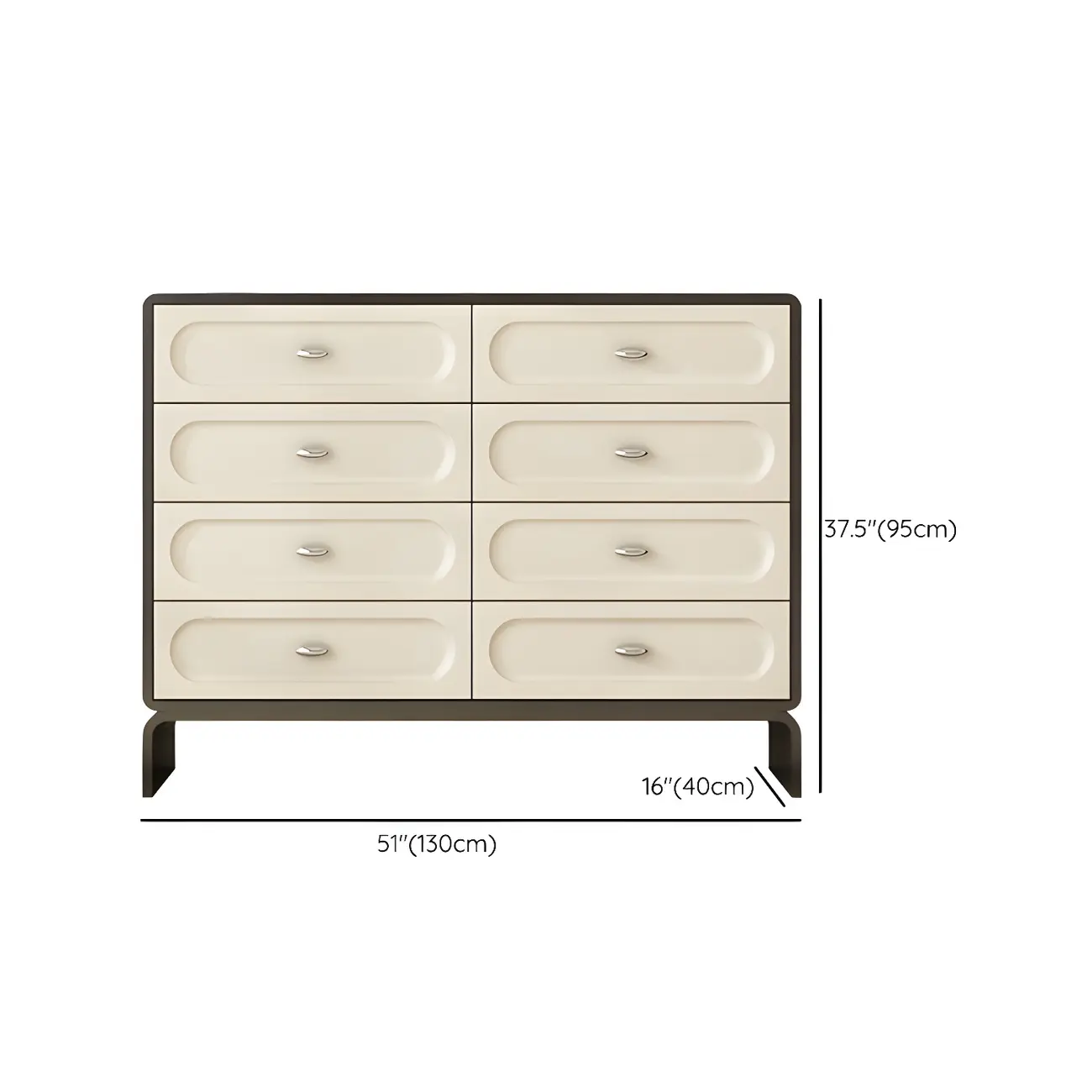 Modern White Wood Bachelor Chest with 6-Soft Close Drawers Image - 15 | homeyfad