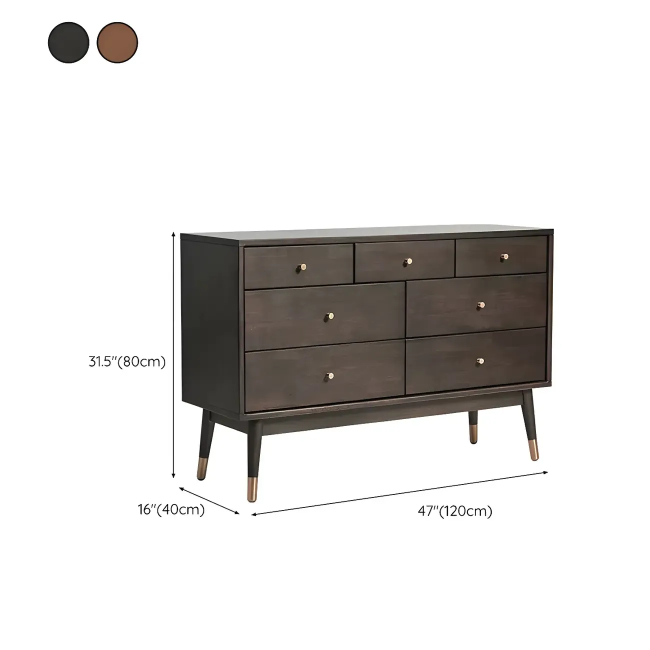 Stylish Wooden Dressers with Gold Accents and Drawers for Home #size