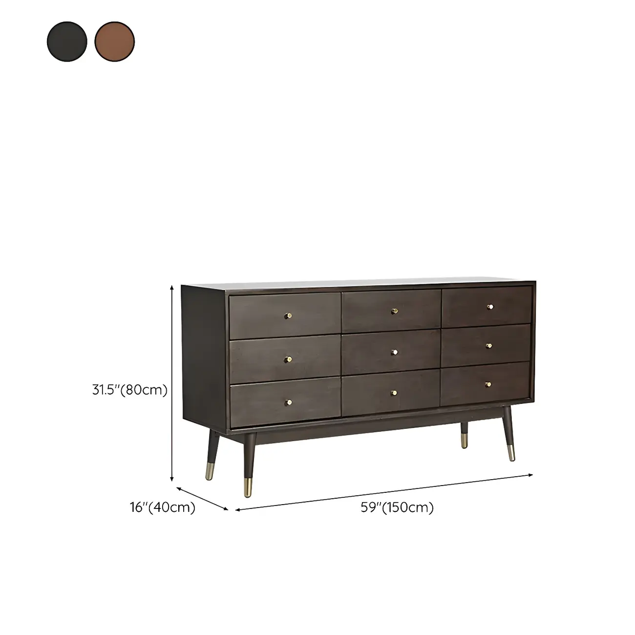 Stylish Wooden Dressers with Gold Accents and Drawers for Home Image - 13 | homeyfad