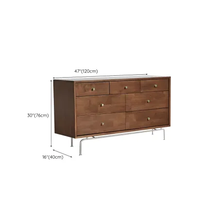 Stylish Wooden Dressers with Gold Accents and Drawers for Home Image - 15