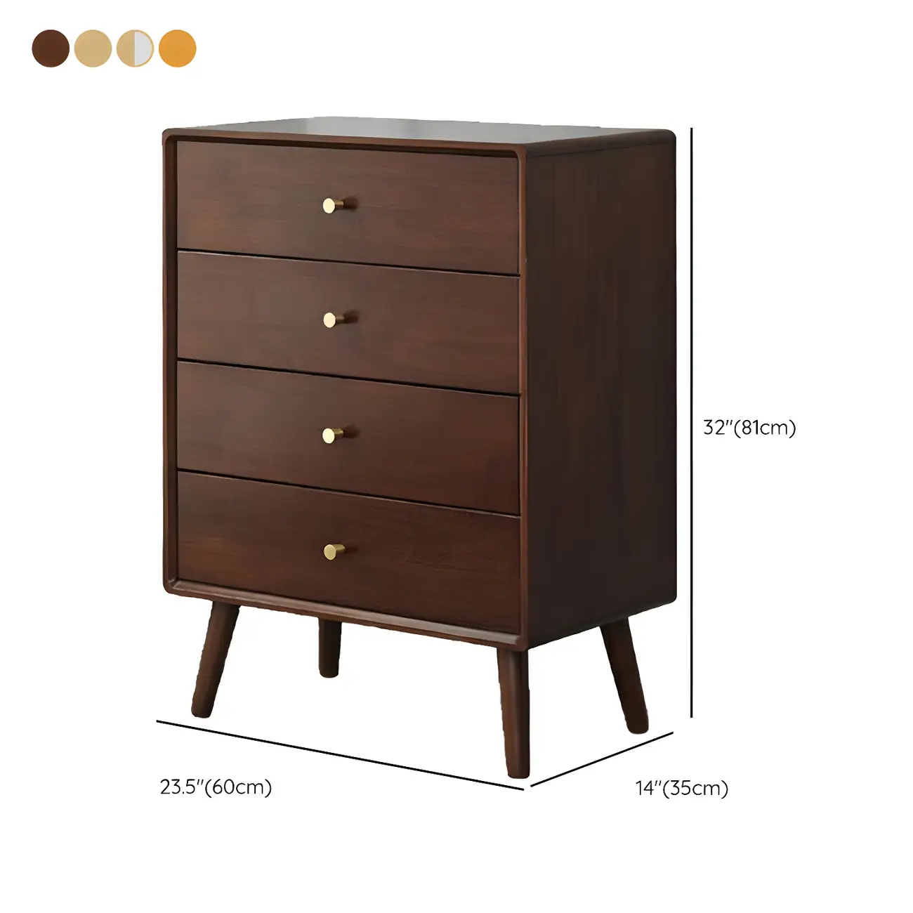 Retro Natural Wood Combo Dresser with Cabinets and Shelves Image - 30 | homeyfad