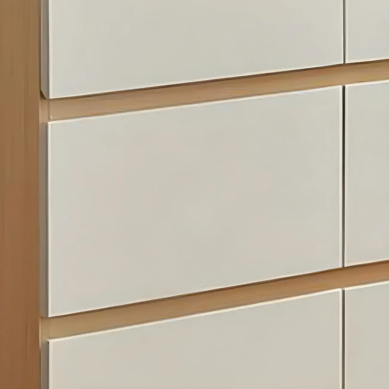 Nordic Wooden Double Dresser with 6-Drawers for Bedroom Image - 11