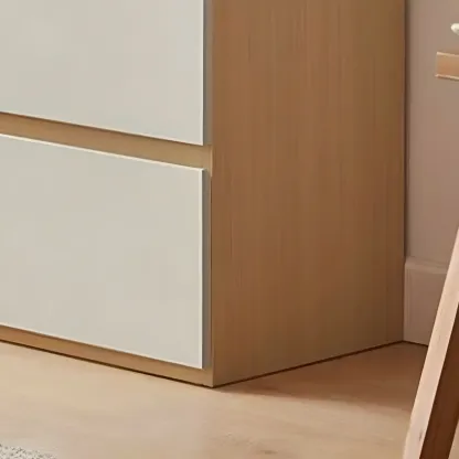 Nordic Wooden Double Dresser with 6-Drawers for Bedroom Image - 12