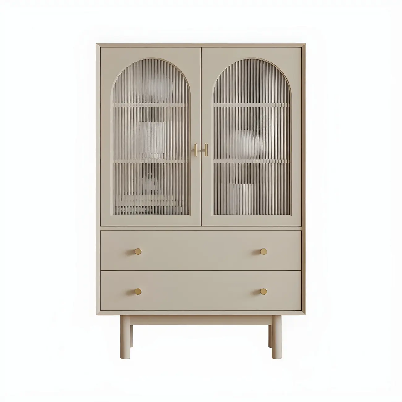 Elegant Wooden Combo Dresser with Shelves and 4-Drawers Image - 3 | homeyfad