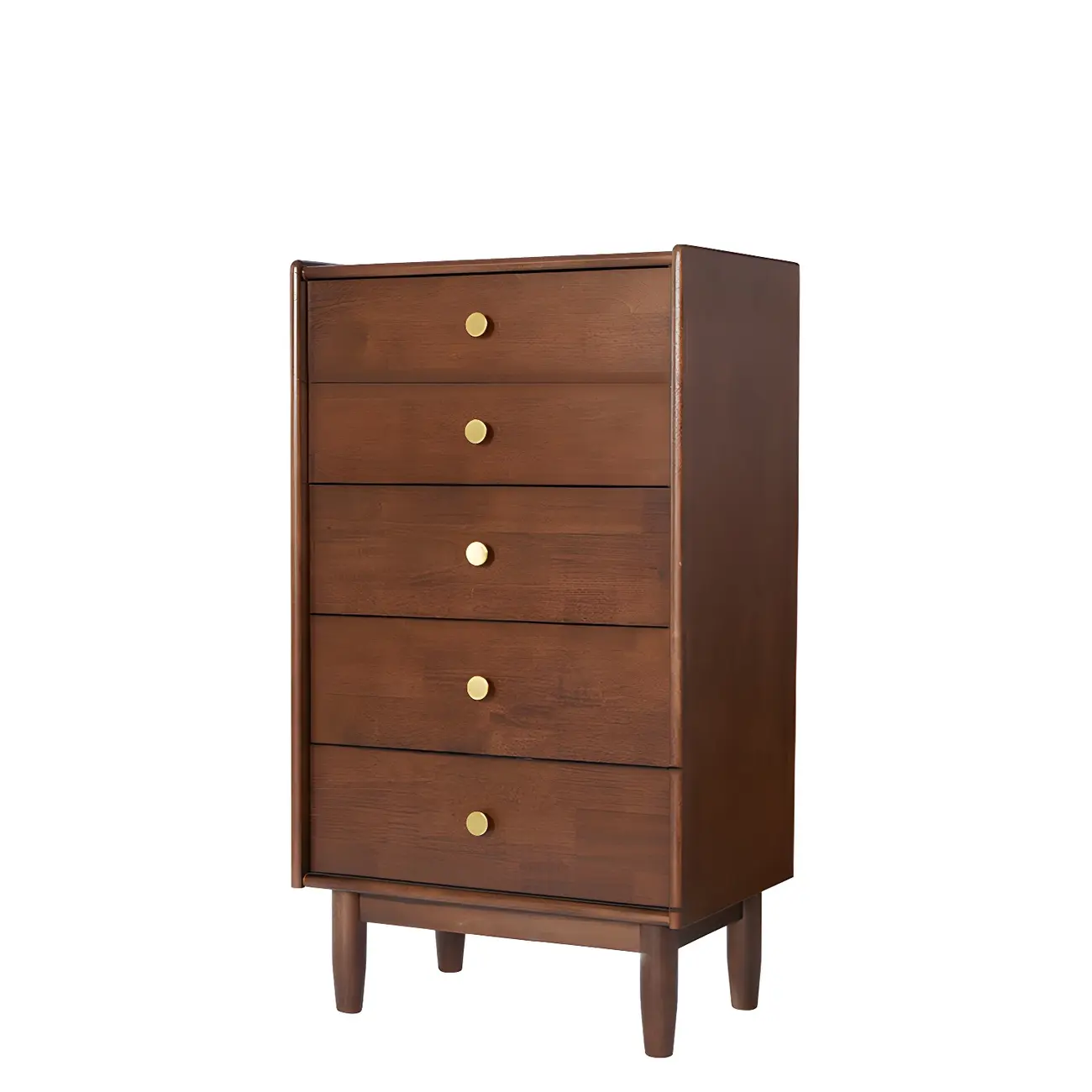 Traditional Brown Wooden Dresser with 6-Soft Closing Drawers Image - 7 | homeyfad