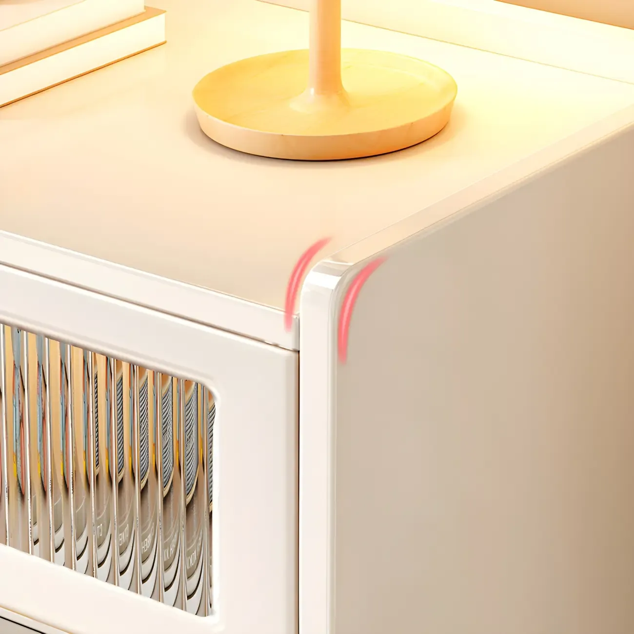 Elegant Pine Wooden Double Dresser with 6-Drawers for Bedroom Image - 8