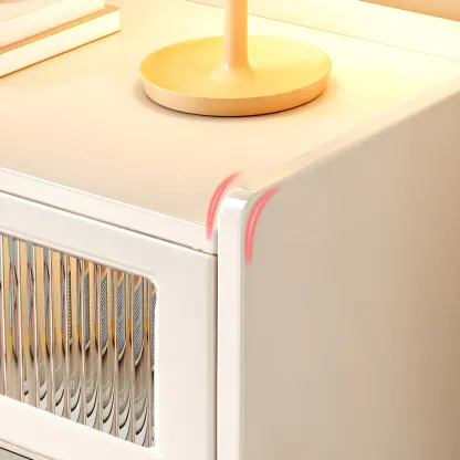 Elegant Pine Wooden Double Dresser with 6-Drawers for Bedroom Image - 8