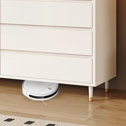 Elegant Pine Wooden Double Dresser with 6-Drawers for Bedroom Image - 9