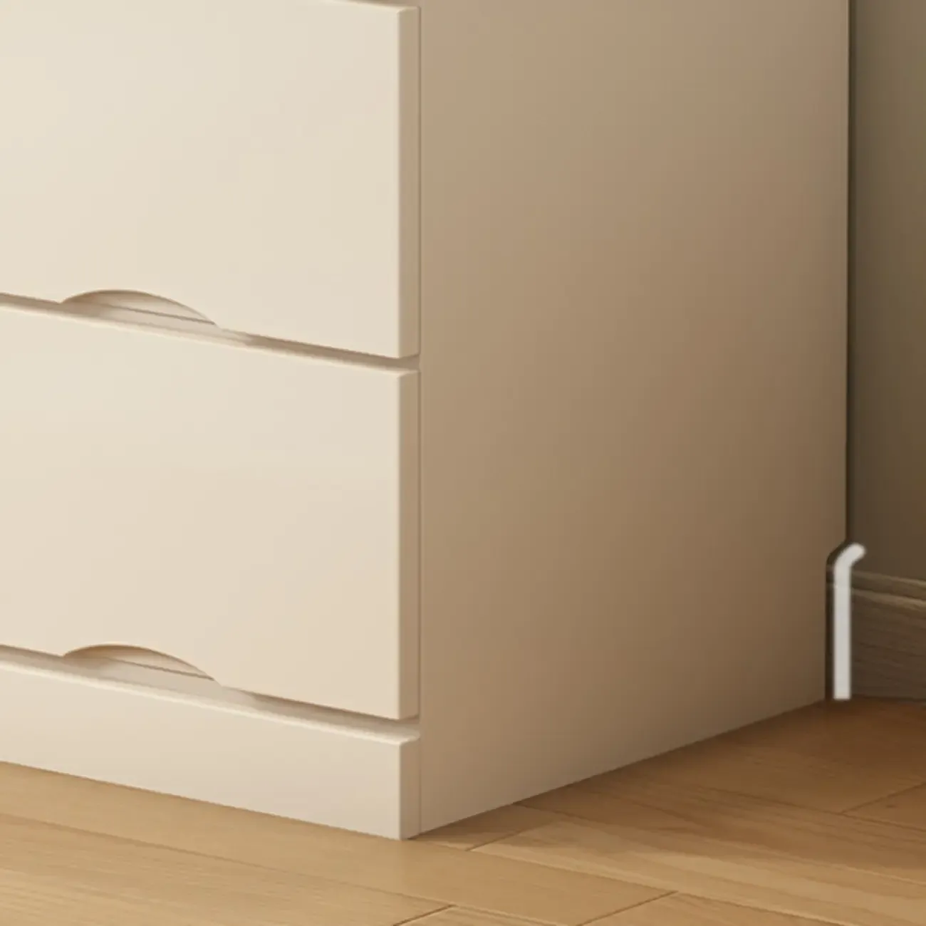 Classic White Wooden Dresser with Silent Drawers for Bedroom Image - 8