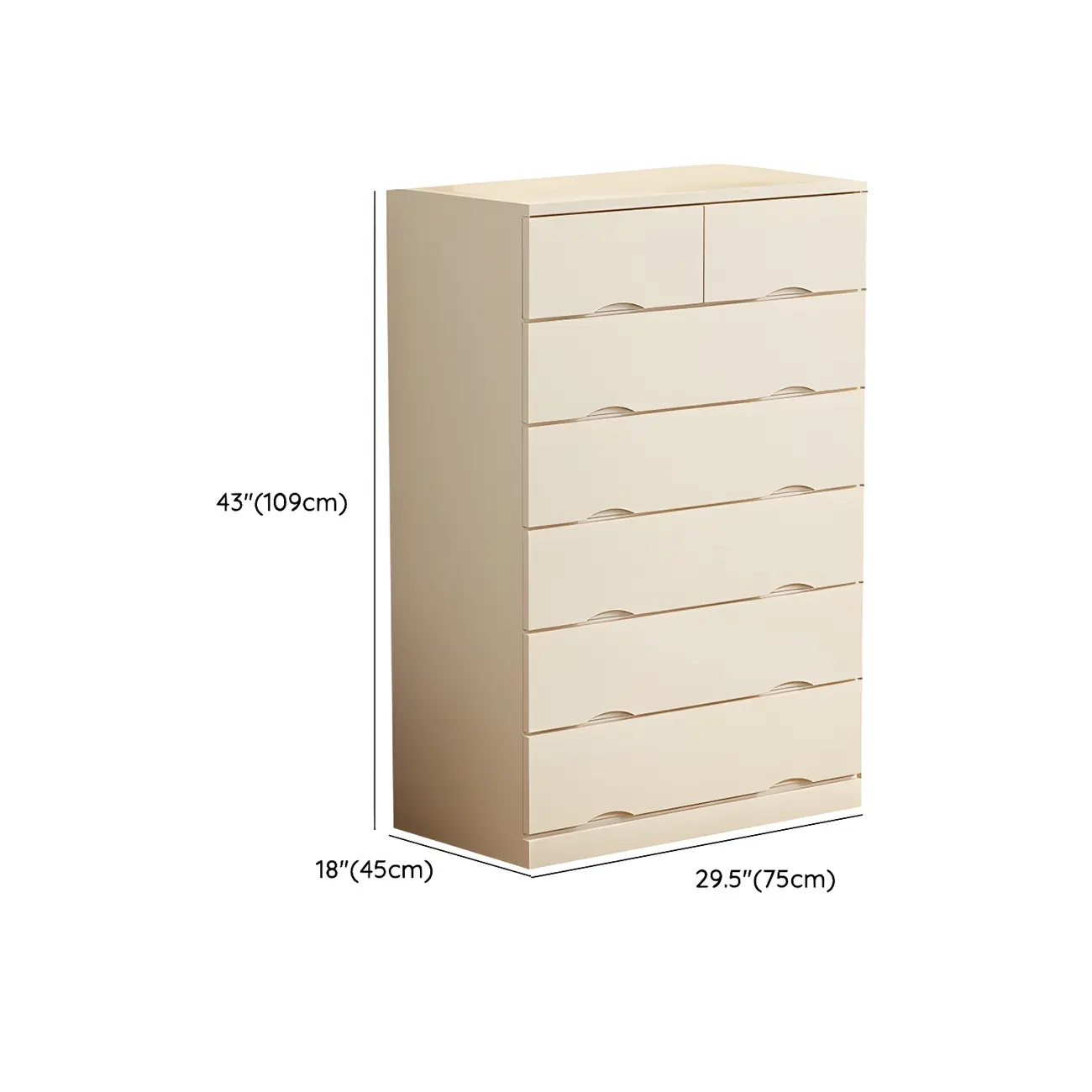 Classic White Wooden Dresser with Silent Drawers for Bedroom Image - 16 | homeyfad