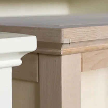 Contemporary White Wooden Double Dresser for Bedroom Use Image - 9