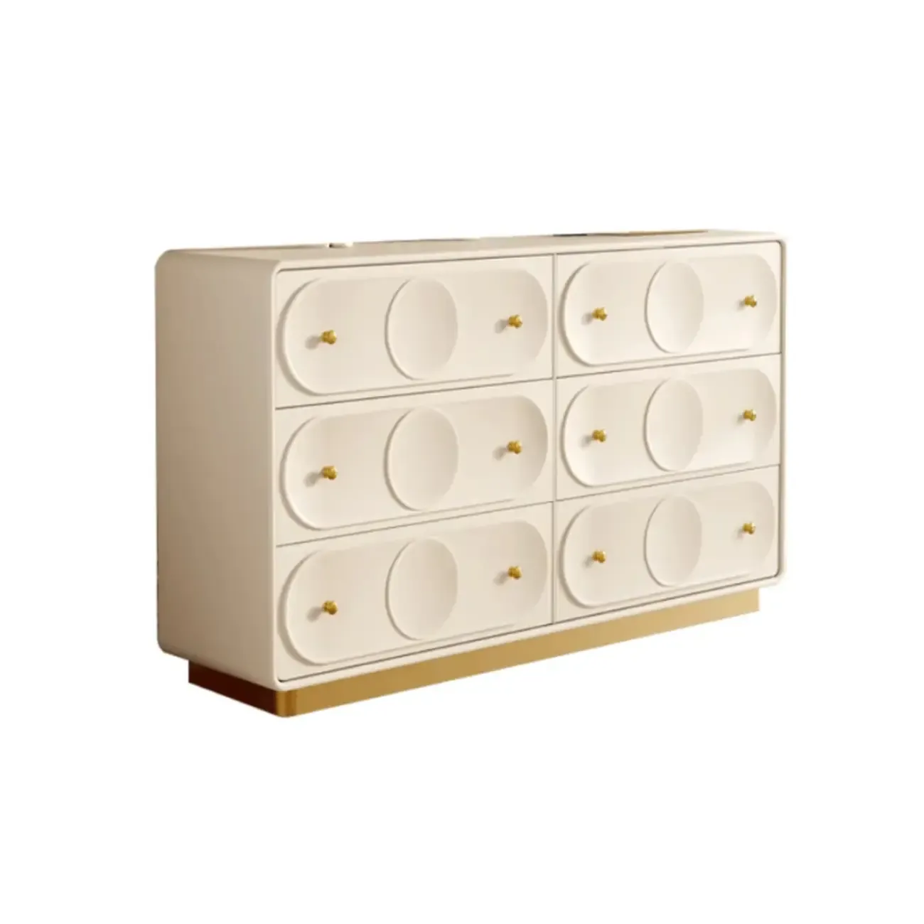Modern White Wooden Bachelor Chest with Drawers for Bedroom Image - 4