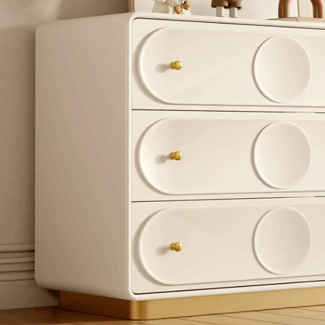 Modern White Wooden Bachelor Chest with Drawers for Bedroom Image - 13