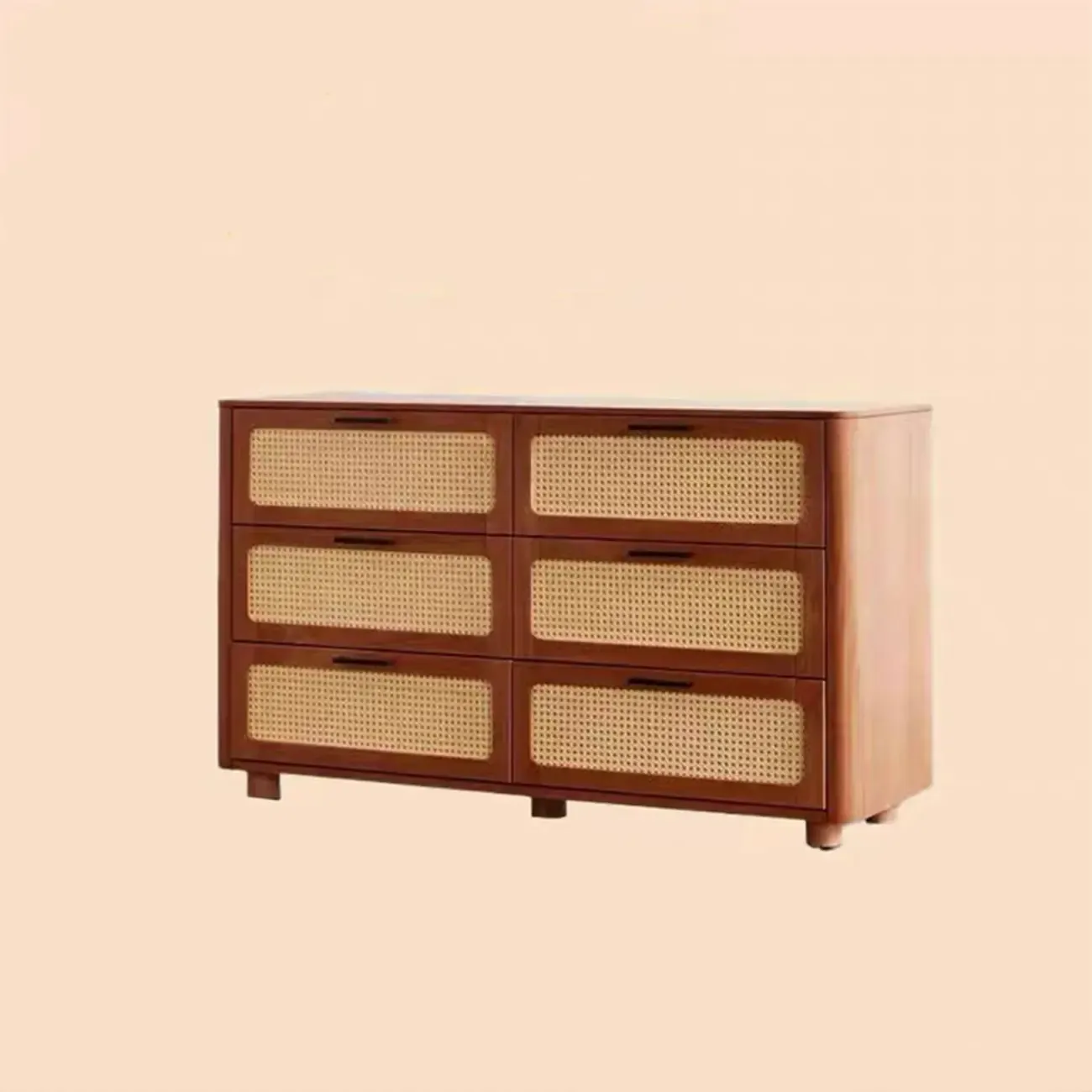 Modern Black Wooden Dresser with Mirror Vanity for Restroom Image - 11