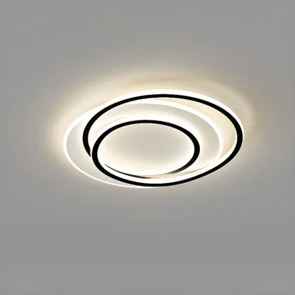 Modern LED Flush Ceiling Light with Third Gear Dimming Image - 10
