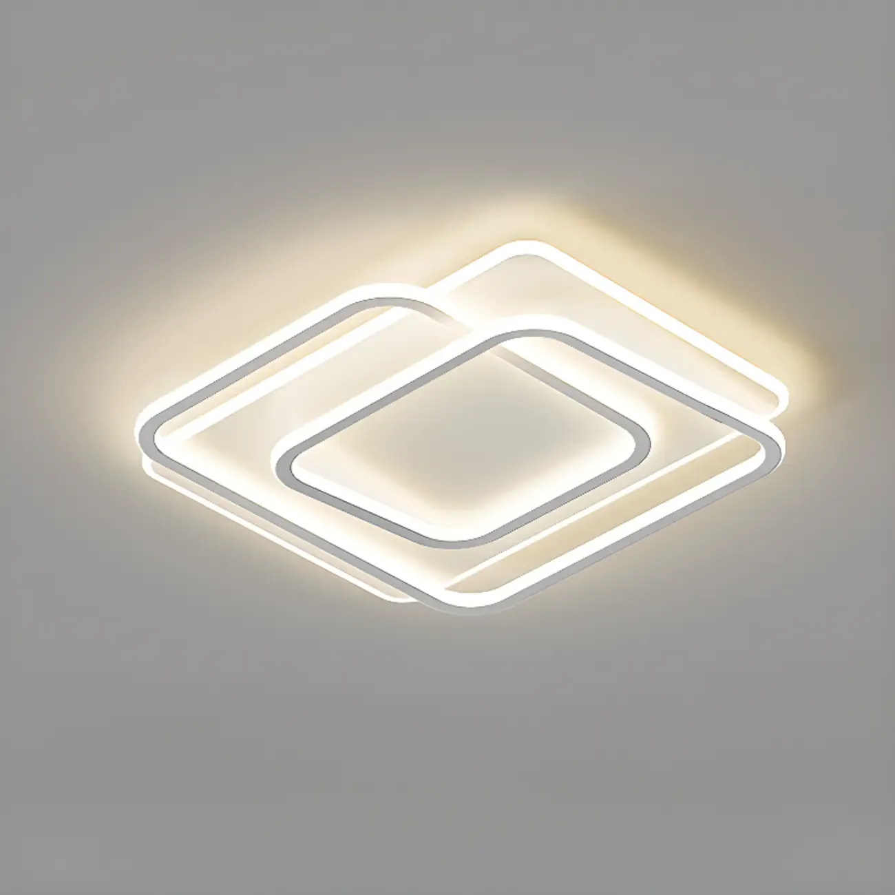 Modern LED Flush Ceiling Light with Third Gear Dimming Image - 11