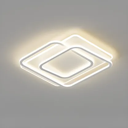 Modern LED Flush Ceiling Light with Third Gear Dimming Image - 11