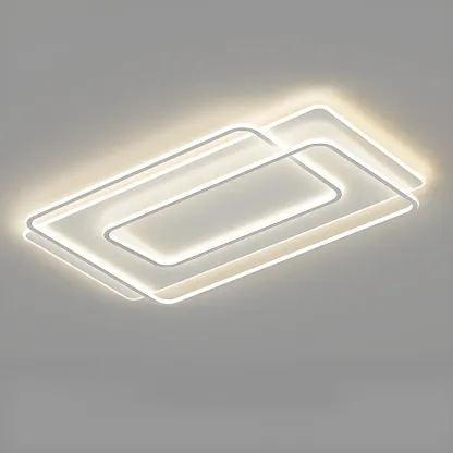 Modern LED Flush Ceiling Light with Third Gear Dimming Image - 12