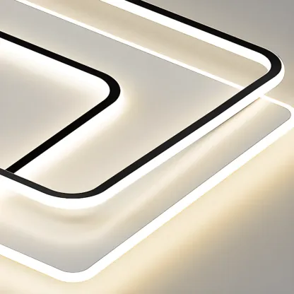 Modern LED Flush Ceiling Light with Third Gear Dimming Image - 13