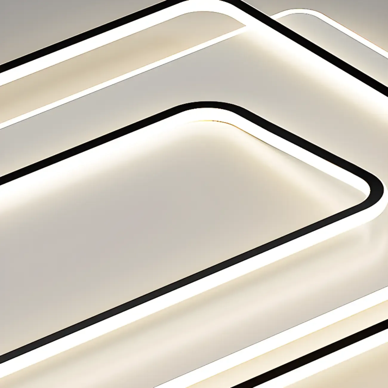 Modern LED Flush Ceiling Light with Third Gear Dimming Image - 14