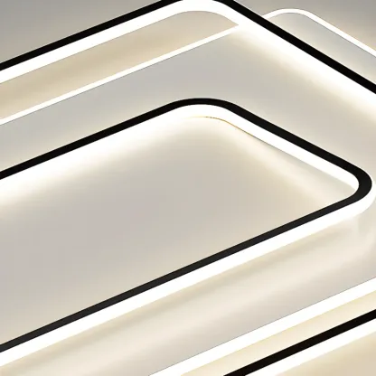 Modern LED Flush Ceiling Light with Third Gear Dimming Image - 14