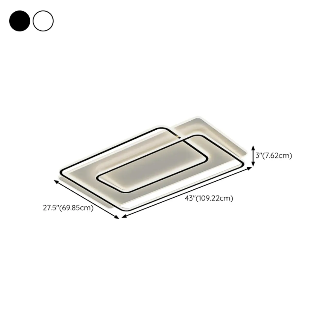 Modern LED Flush Ceiling Light with Third Gear Dimming Image - 16 | homeyfad