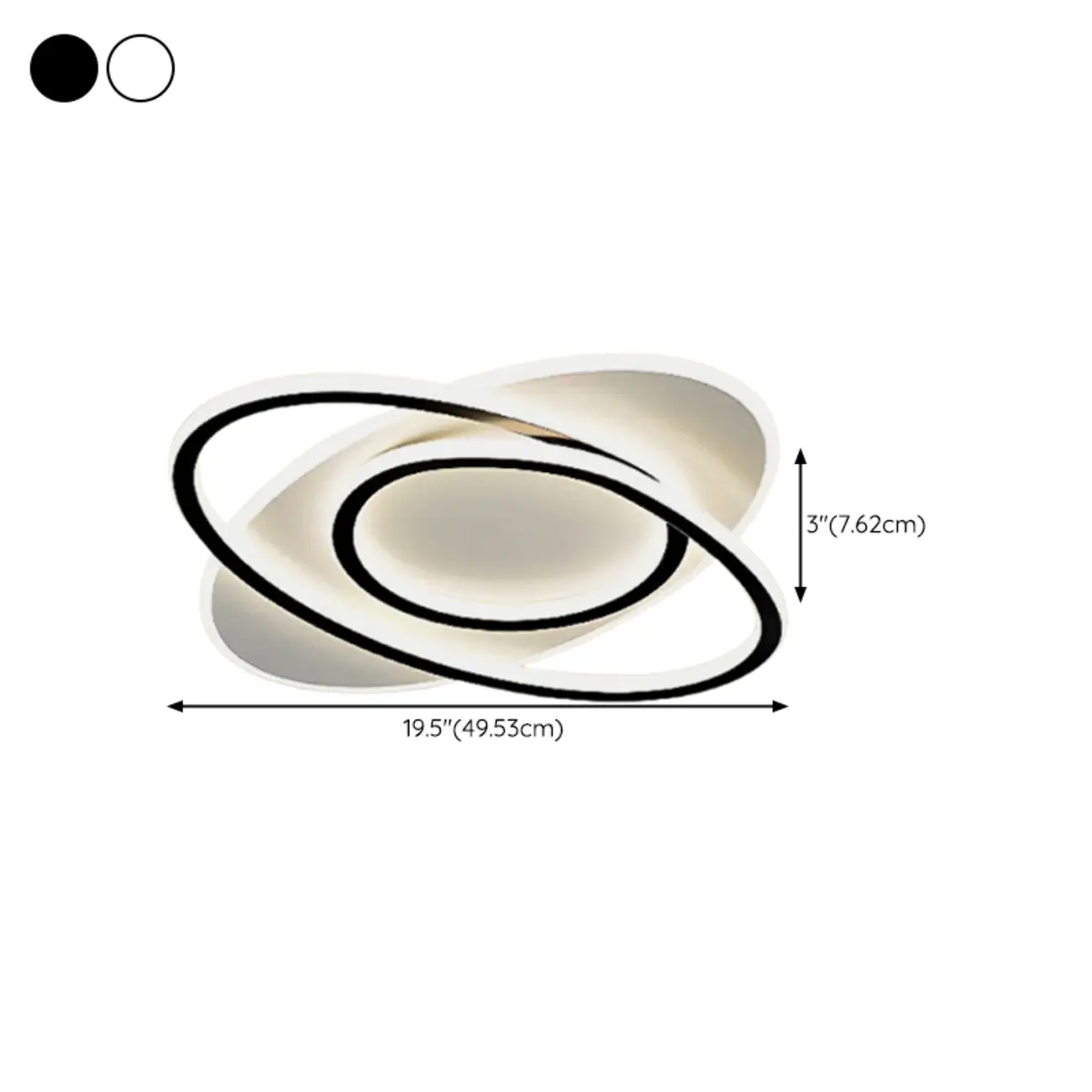 Modern LED Flush Ceiling Light with Third Gear Dimming Image - 17 | homeyfad