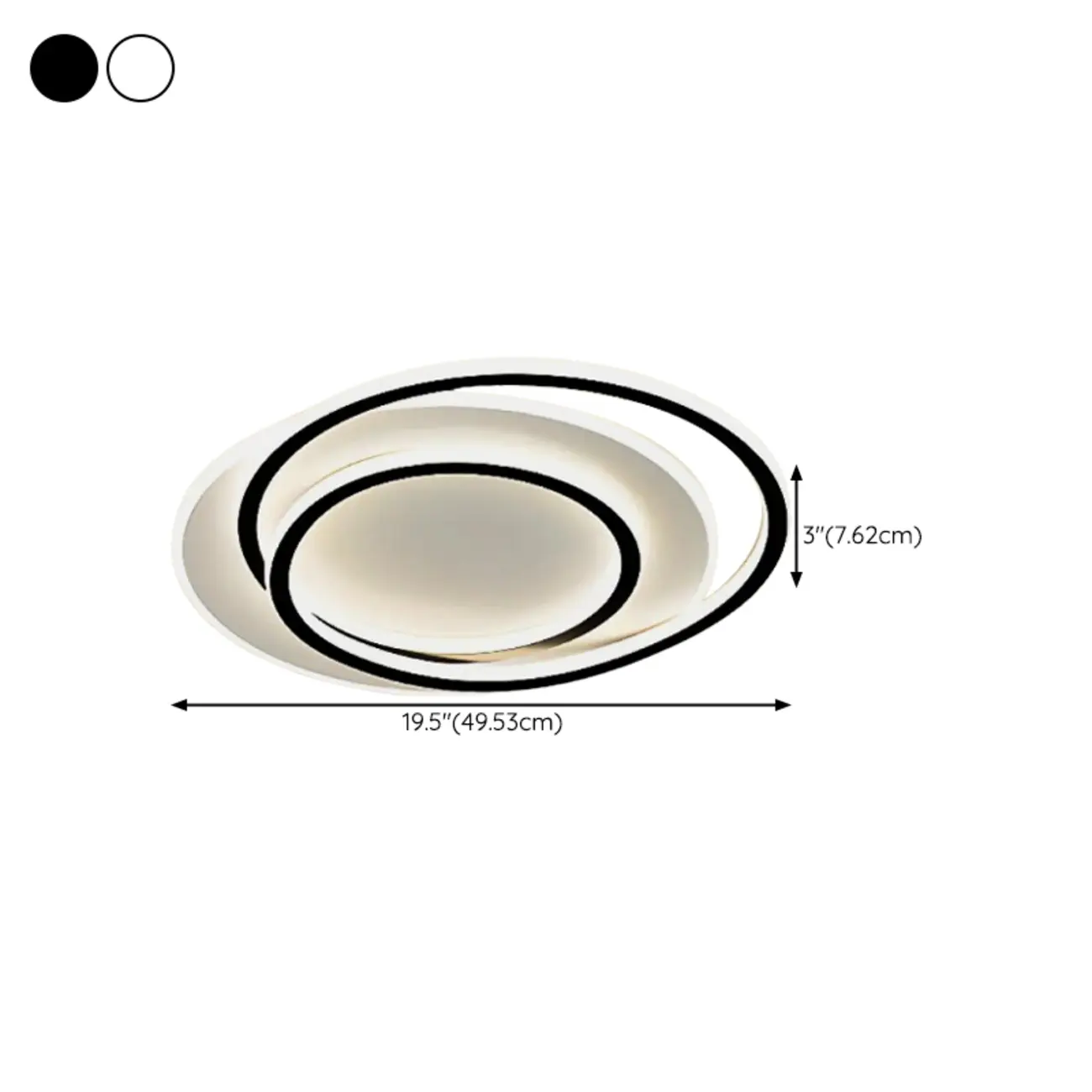 Modern LED Flush Ceiling Light with Third Gear Dimming Image - 18 | homeyfad