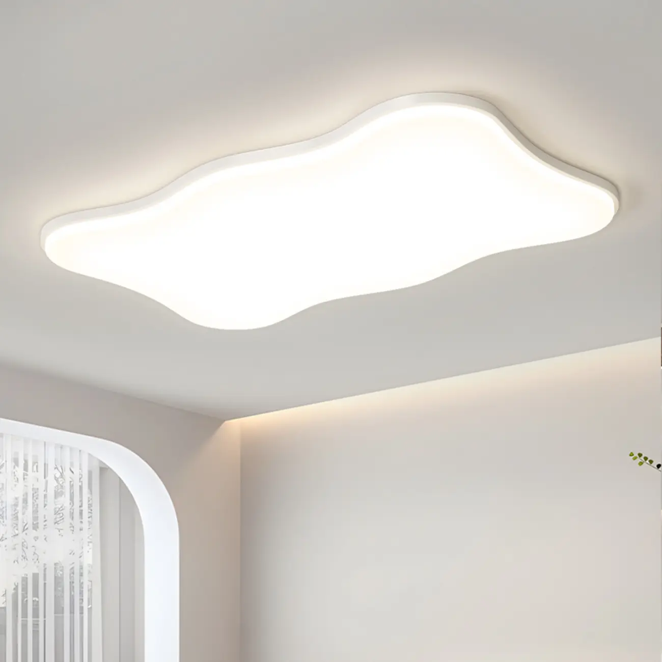 Minimalist LED Flush Ceiling Light for Living Room Decor Image - 1 | homeyfad