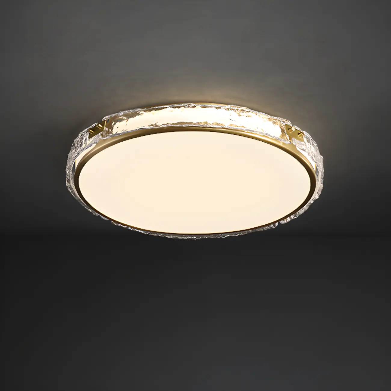 Modern Circle LED Flush Ceiling Light for Living Room Use Image - 3 | homeyfad