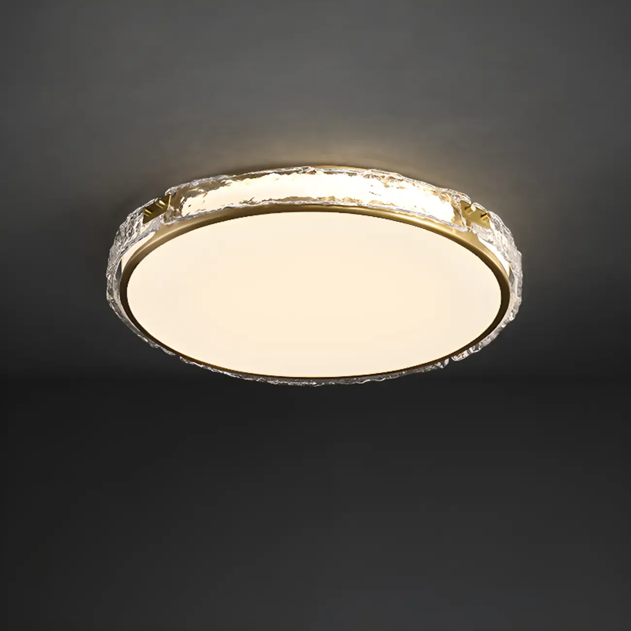 Modern Circle LED Flush Ceiling Light for Living Room Use Image - 3