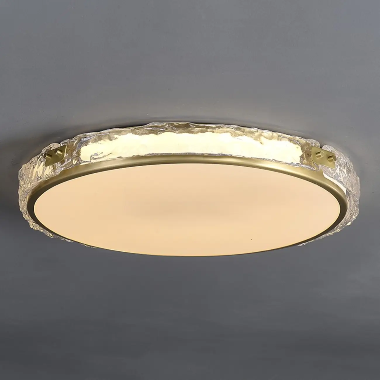 Modern Circle LED Flush Ceiling Light for Living Room Use Image - 13 | homeyfad