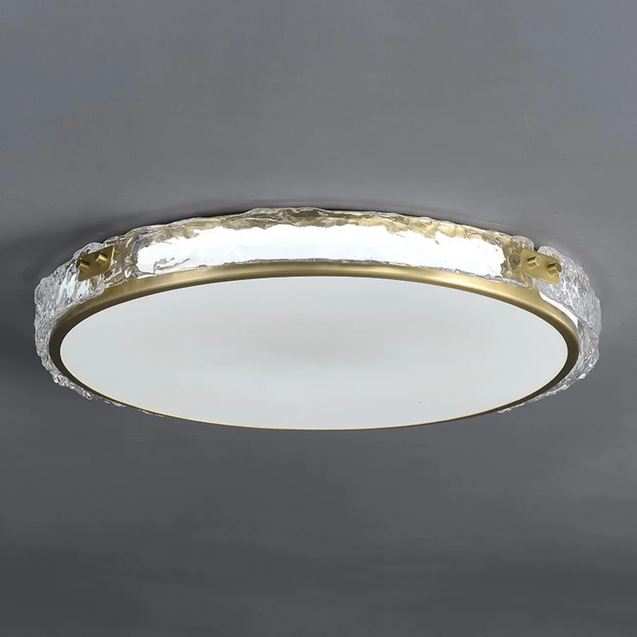 Modern Circle LED Flush Ceiling Light for Living Room Use Image - 15 | homeyfad