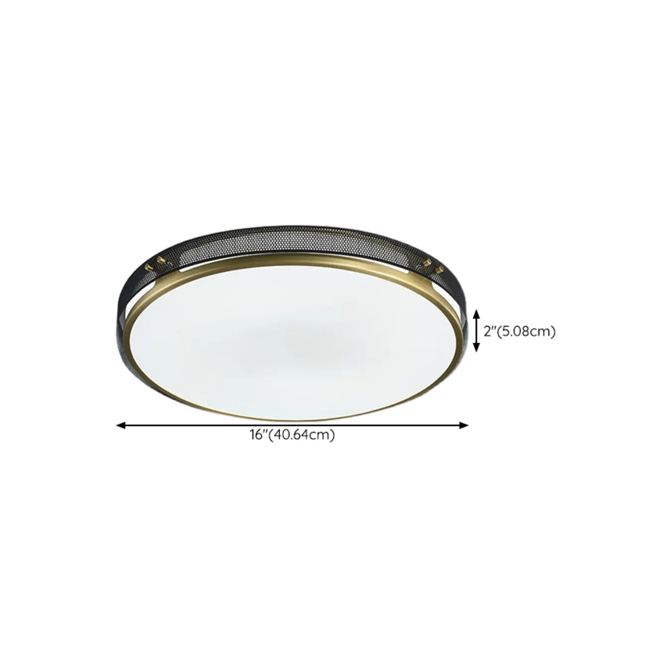 Modern Circle LED Flush Ceiling Light for Living Room Use #size