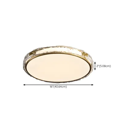 Modern Circle LED Flush Ceiling Light for Living Room Use Image - 23