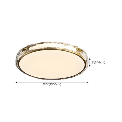 Modern Circle LED Flush Ceiling Light for Living Room Use Image - 25