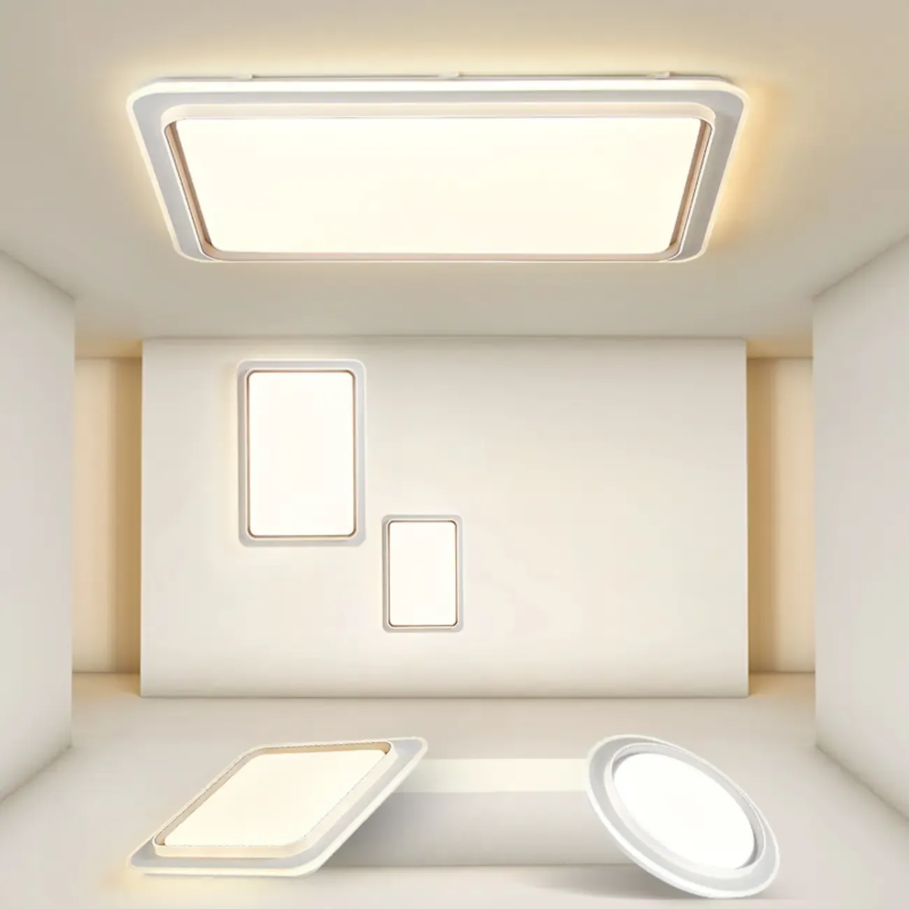 Modern 3-Light LED Flush Ceiling Lamp for Residential Use Image - 1