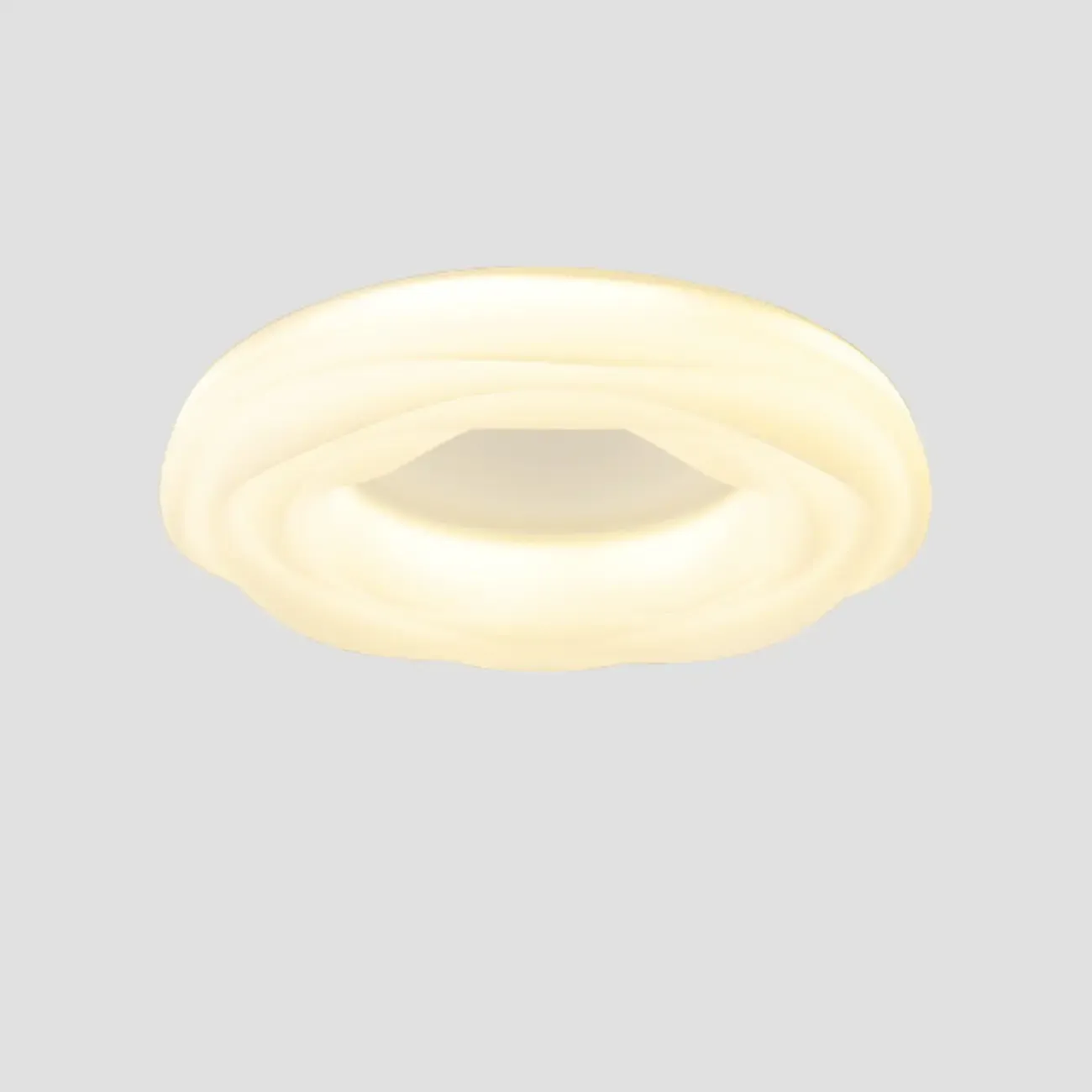 Modern Dimmable Circle Flush Ceiling Light for Bedroom