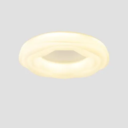 Modern Dimmable Circle Flush Ceiling Light for Bedroom