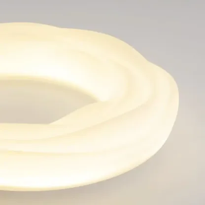 Modern Dimmable Circle Flush Ceiling Light for Bedroom Image - 7