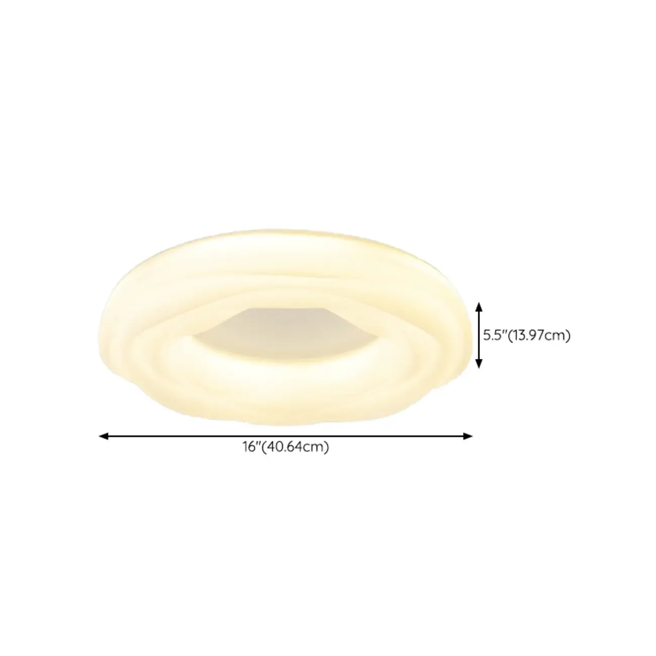 Modern Dimmable Circle Flush Ceiling Light for Bedroom Image - 10