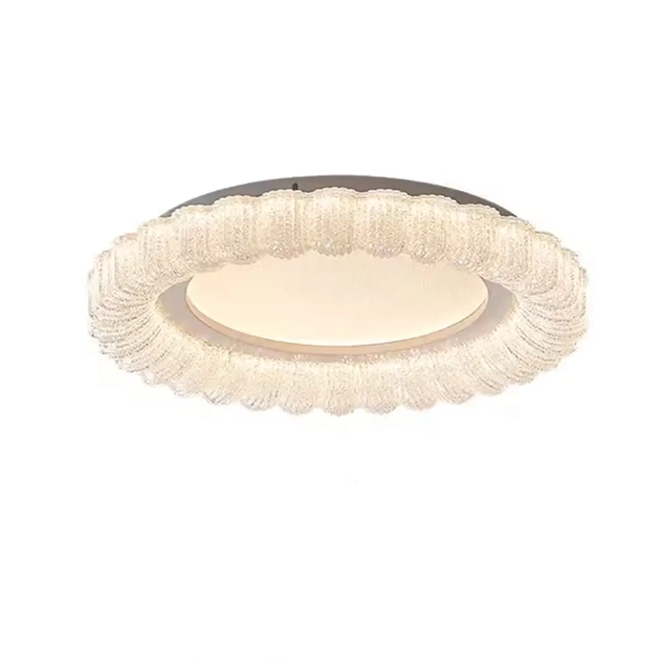 Dimmable Circular LED Flush Ceiling Light for Living Room Image - 6 | homeyfad