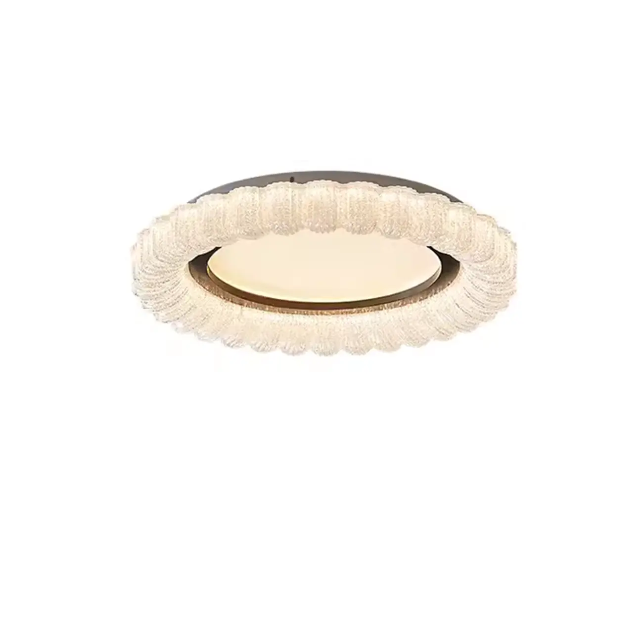 Dimmable Circular LED Flush Ceiling Light for Living Room Image - 8 | homeyfad