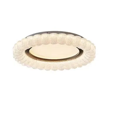 Dimmable Circular LED Flush Ceiling Light for Living Room Image - 10