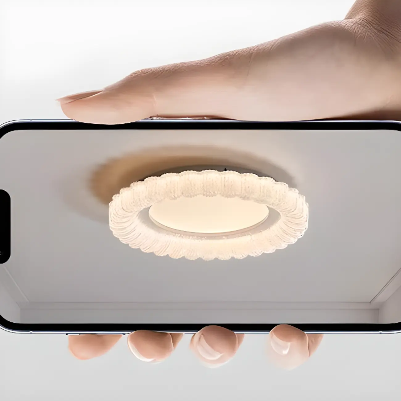 Dimmable Circular LED Flush Ceiling Light for Living Room Image - 13 | homeyfad